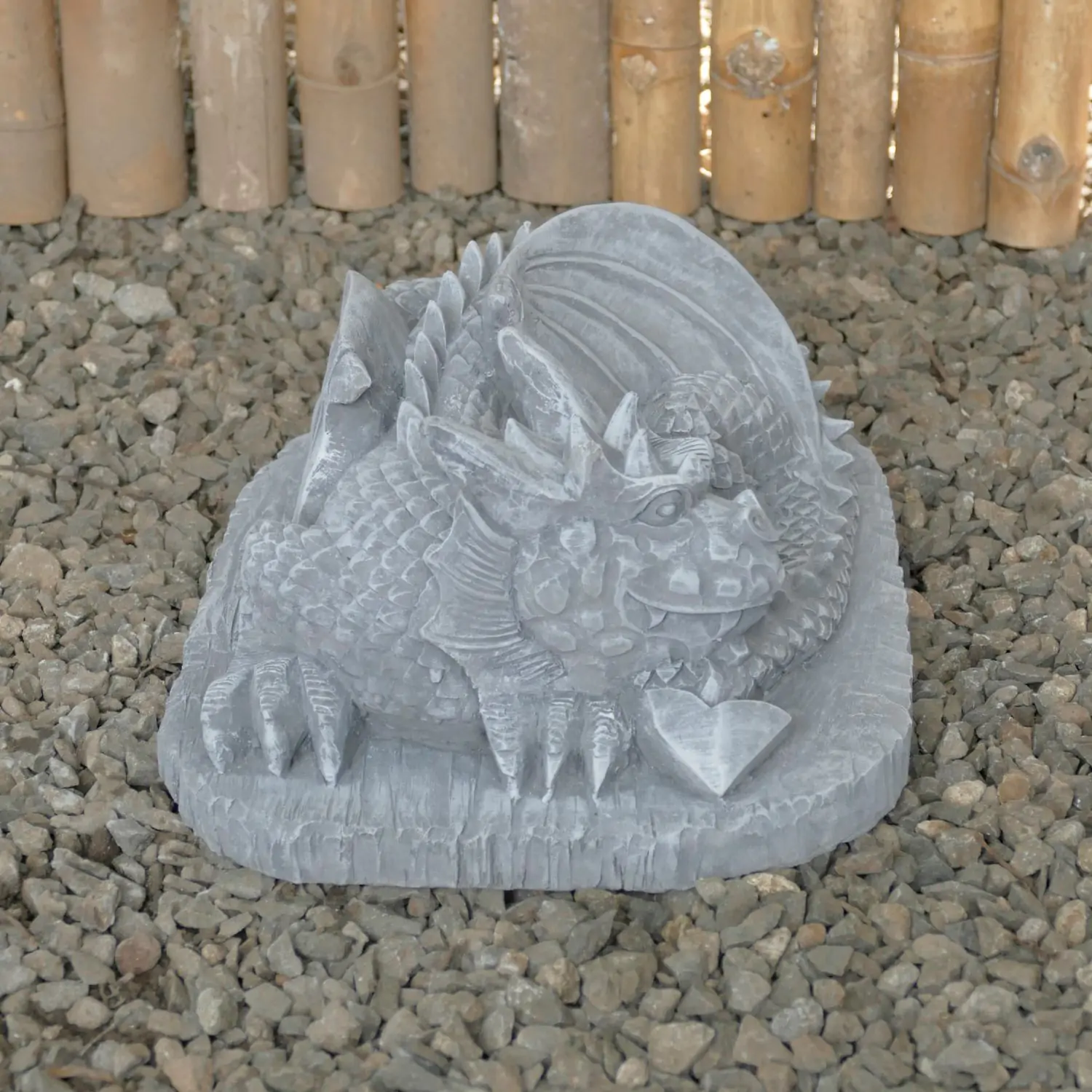  Product image 5 of the product “Jaro - Lying Dragon on a base, 30 cm L | cast stone ”